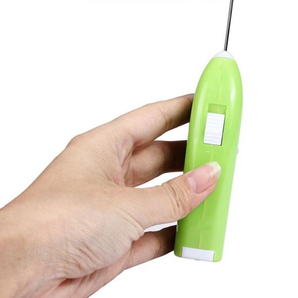 

milk drink coffee whisk mixer electric egg beater frother foamer mini handle stirrer practical kitchen cooking tool #15