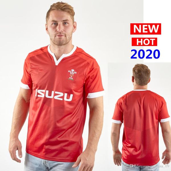 

2020 wales home rugby jersey national team wales rugby jerseys shirt s-5xl, Black;gray