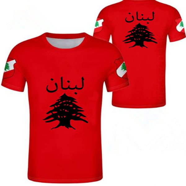 LEBANON T Shirt Diy Free Custom Name Number Lbn T Shirt Nation Flag Lb