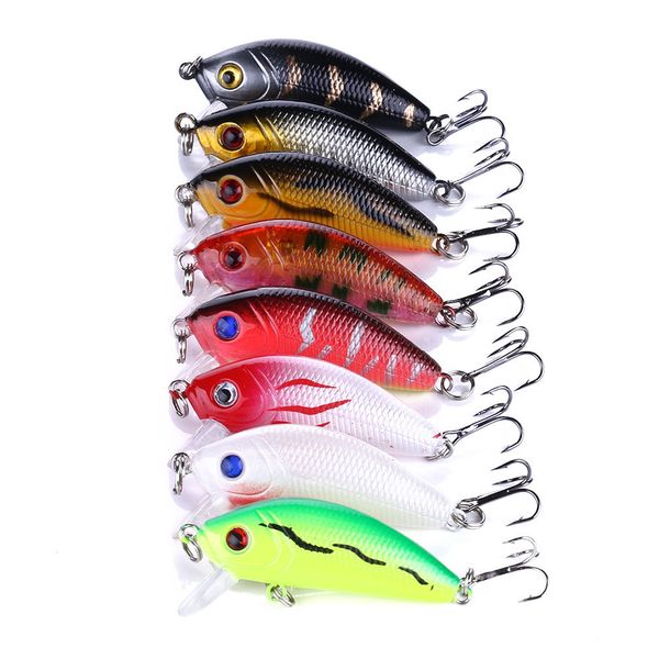 

8pieces minnow fishing lure artificial hard bait with fishing tackle