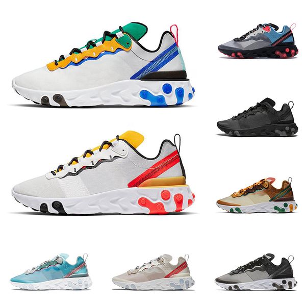 

2020 55 87 react element running for men women tour yellow white royal red triple black mens trainer athletic sports sneakers outdoor shoes