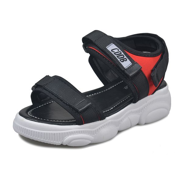 

2020 women platform sandals designers black open toe block heel shoes woman casual hook loop flats summer beach gladiator sandal
