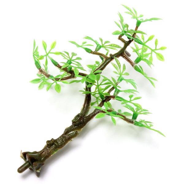 

plastic bonsai green tree aquarium ornament fish tank underwater decor ornament