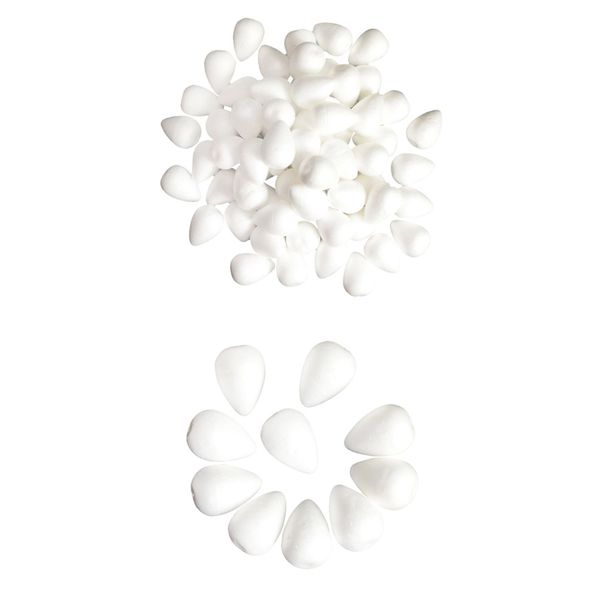 

110pcs diy silk flowers wire mesh materials drop-shaped foam rose flower bud stamen