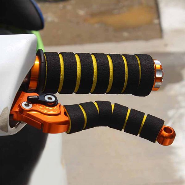 

4pcs motorcycle bike racing handlebar sleeves non-slip foam sponge grip cover soft brake bicycle handle sleeves wholesale new