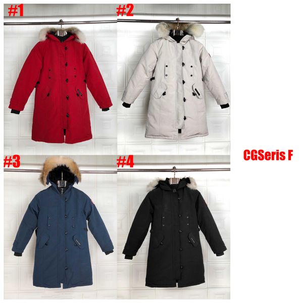 

canada mens down parkas designer hooded windproof fashion womens jackets luxury embroidery badge winter thick clothes tag&label camo print, Black