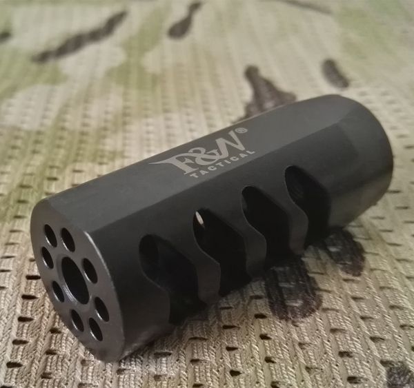 F&N Tactical 1 2x28 Thread Competition Muzzle Brake With Crush Washer For .223 5.56