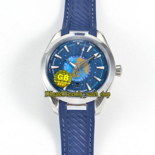 

gb лучшая версия aqua terra 150 series 220.12.43.22.03.001 мир времени синий циферблат 8939 механические мужские часы стали-чехол сапфир спо, Slivery;brown