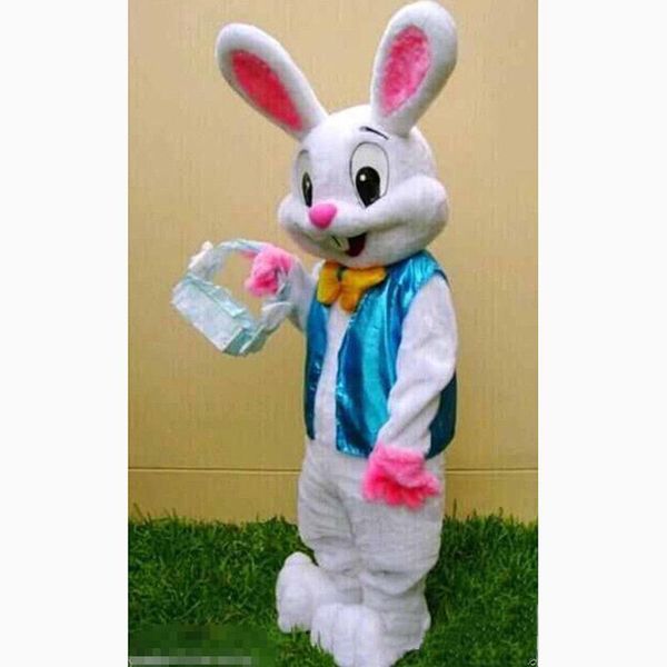 2018 Costumi di vendita diretta in fabbrica Torte Costume professionale della mascotte del coniglietto di Pasqua Bugs Rabbit Hare Mascotte per adulti di Pasqua