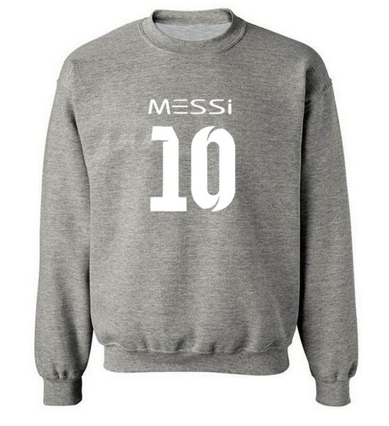 

new messi hoodie messi 10 print men pullover round neck sweatshirts casual sportwear hip hop harajuku slim fit fleece pullover e, Black;brown