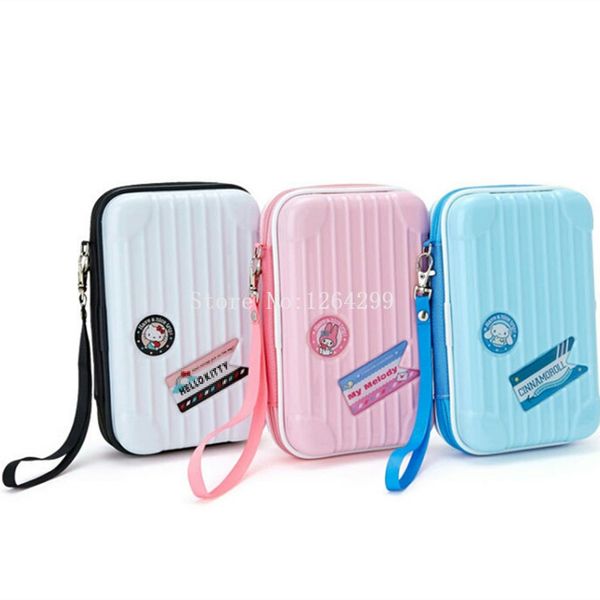 

new fashion my melody cinnamoroll girls kids mini abs coin purse for children gifts, White