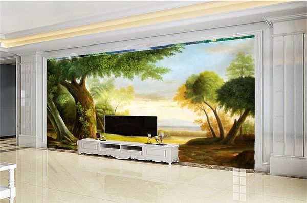 

3d обои домашнего декора на заказ красивый пейзаж hd пейзаж обои превосходные украшения интерьера обои