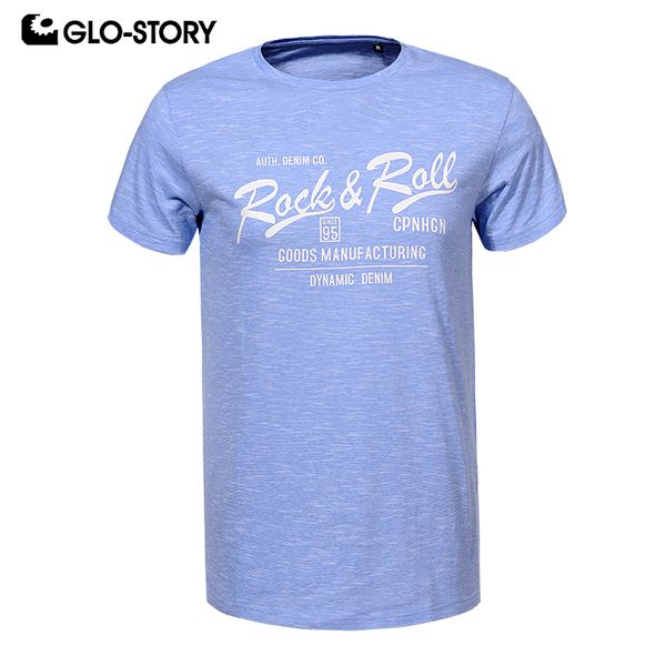 

glo-story men's 2019 new 100% cotton t-shirt fashion letter print casual streetwear style summer skateboard tshirt mpo-7326, White;black