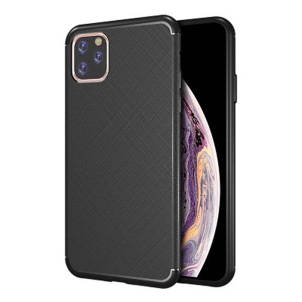 

cross texture soft tpu phone case for iphone 11 pro max x xs max xr 8 7 plus note10 s10 case back cover