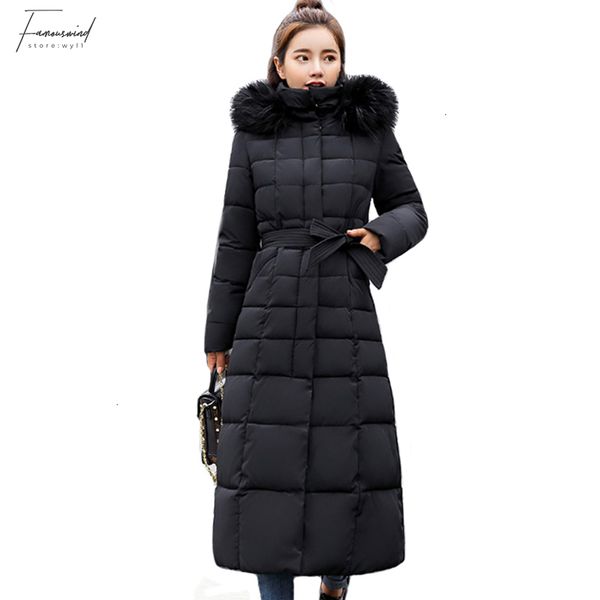 

down parka women winter jackets high 2019 quality fur collar women winter coat full jacket womens outerwear parka casaco feminino inverno, Black