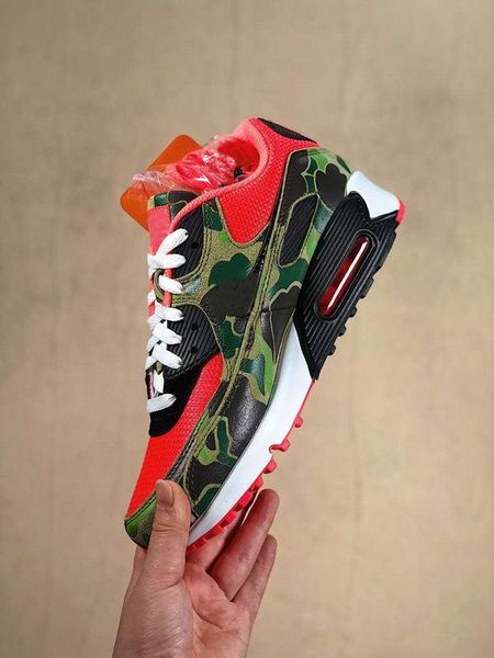 

atmos 90 reverse duck camo running shoes men multi-color sports shoes