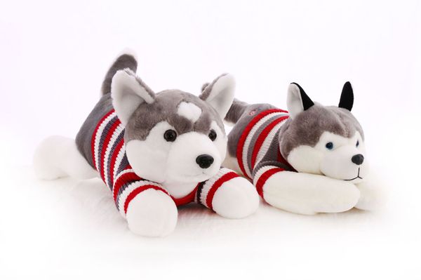 

плюшевые игрушки хаски свитер мопс собака плюшевые куклы хаски игрушки