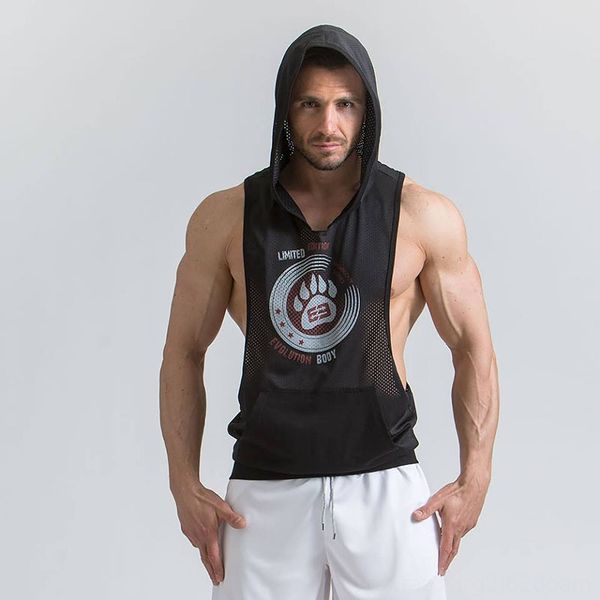 

м ине brother новй ил лео mens mesh vest running wear поѬивнй окѬй одежда поѬ, Black;blue