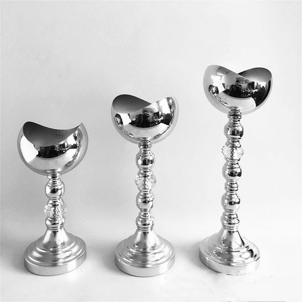 

10 pcs/ lot metal flower vase flowers pot wedding table centerpiece event road lead for christmas party home decoration