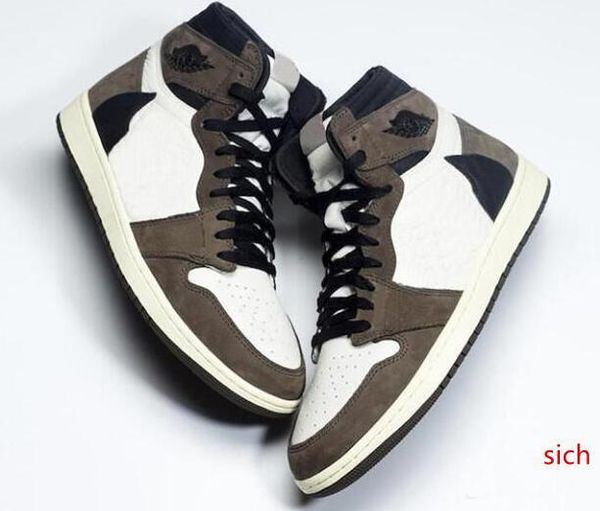 

sell 1 high og travis scotts cactus jack dark mocha ts sp basketball shoes 2019 men women 1s sports sneakers with