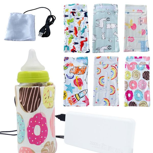 

USB Milk Water Warmer Travel Stroller Insulated Bag Baby Nursing Bottle Heater