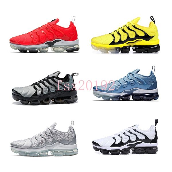 

Discount Sports Running Shoes New Cushion TN Men Black White Red Mens Runner Sneakers TrainersShoes Size 40-45