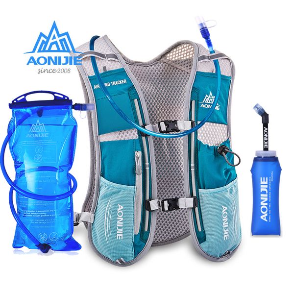 

aonijie men women running backpack outdoor sports trail racing hiking marathon fitness hydration vest pack 1.5l bag 600ml kettle