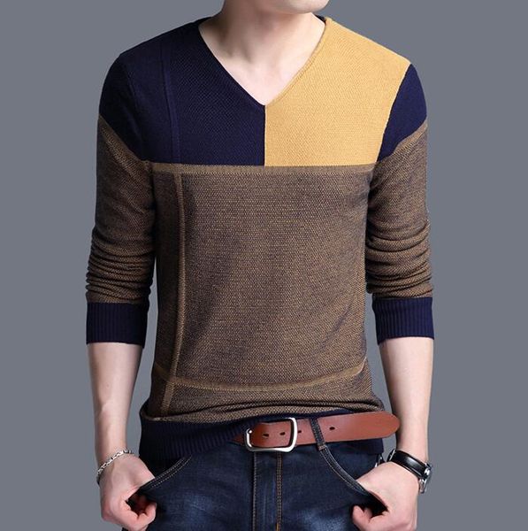 

sweater man 100% pure cashmere knitted winter warm pullovers v-neck long sleeve standard sweaters male jumper 9 color size l-xl, White;black