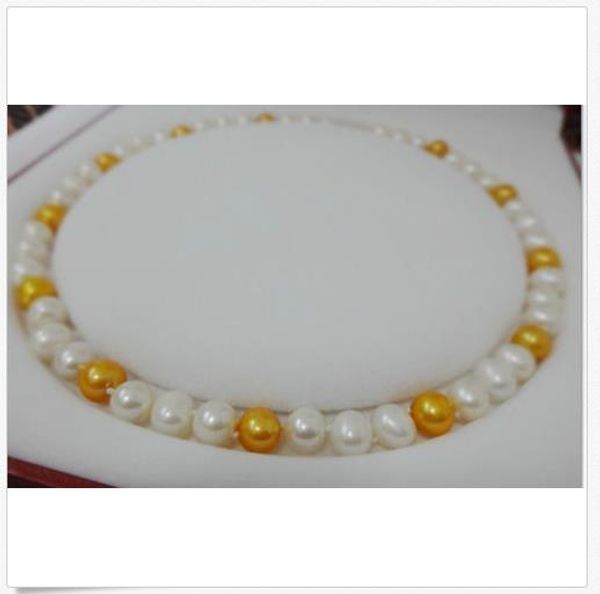 

14k золоо 10-11mm нађѬалнй жного моѬ белое золоо multi жемђжнм ожеѬелем 18, Silver