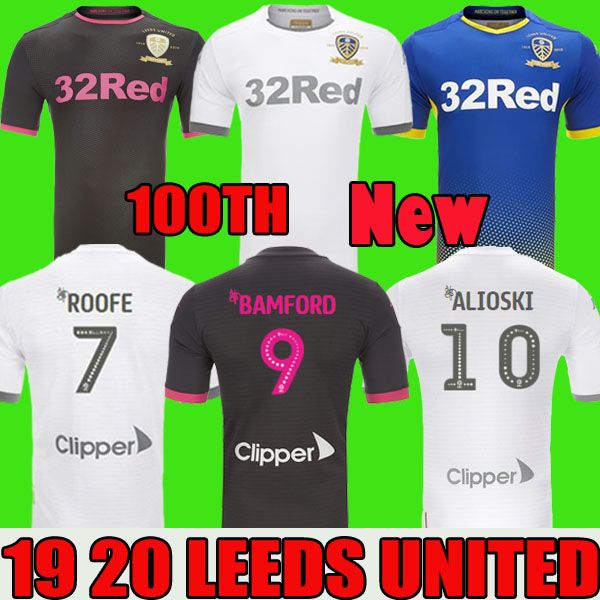 

Leeds United 19 20 Celebrating the club centenary 2019 2020 home away soccer jersey ROOFE BAMFORD ALIOSKI jerseys CENTENARY football kit sh