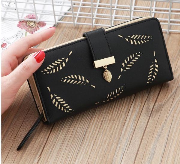 

wholesale original box women pu leather wallet single zipper luxury designer lady ladies long purse, Red;black