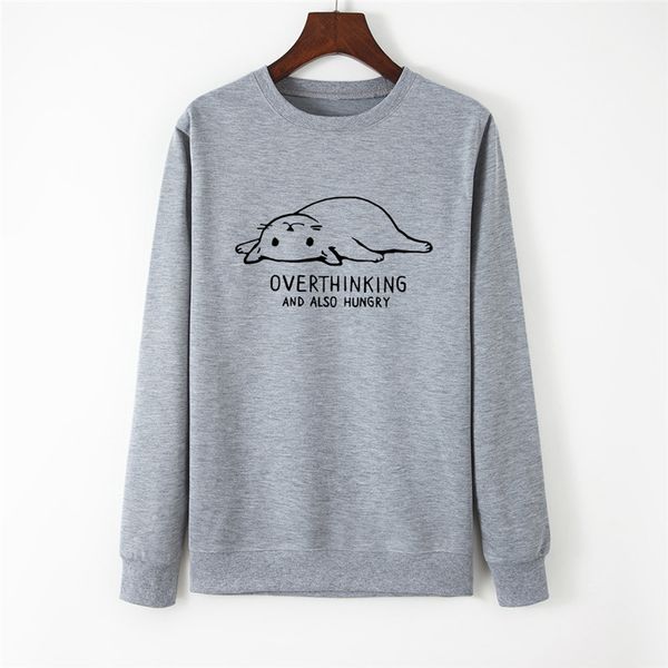 

прекрасные кошки печати женщины балахон с длинным рукавом пуловер женские толстовка осень женщины толстовки o-neck женщины одежда top, Black