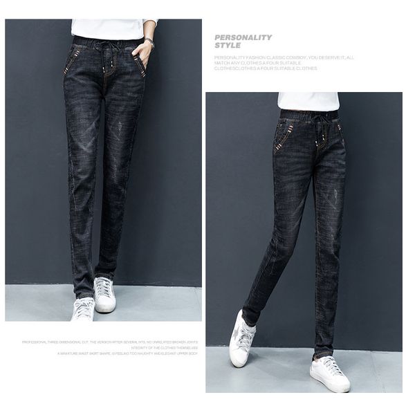 

black long stretch tight pencil pants, Blue