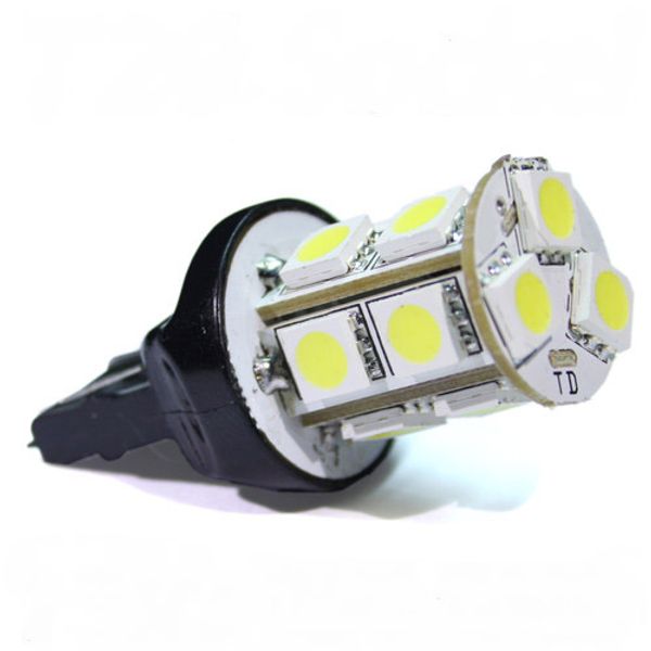 

2x cool white t20 7443 13 smd led car stail rear reverse light bulb