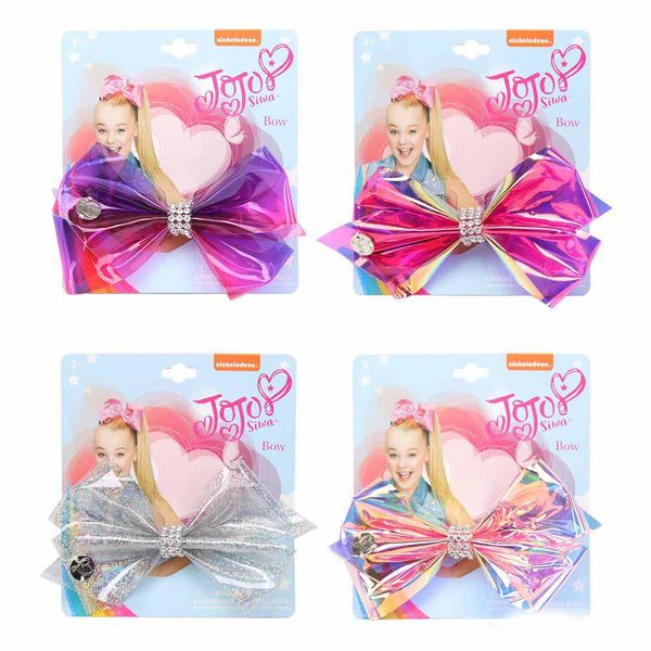 5-дюймовые модели Jojo луки новый взрыв 4 цвета ясно кожа лука шпилька принцесса аксессуаров волос младенца Hairclips