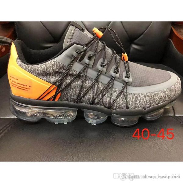 

2019 cushion run utility mens trainers brand knit cushlon designer sneakers chaussures black white gery zapatos size 40-45