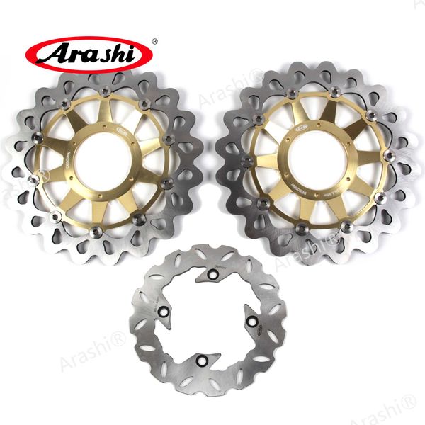 

arashi 1 set cnc floating front rear brake disc rotors for cbr1000rr cbr 1000 rr 2008 2009 2010 2011 2012 2013 2014 2015