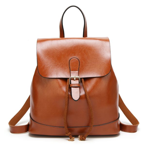 

both shoulders package woman 2019 woman package pu backpack concise travelling bag bag