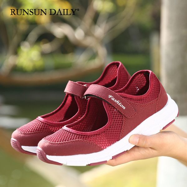 

women's walking shoes casual fashion hollow flat breathable lazy sneakers