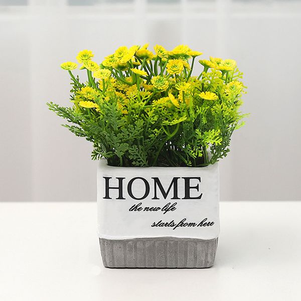 

easy care garden decorations simulation vivid indoor flower potted desk artificial plant office party home gift wedding