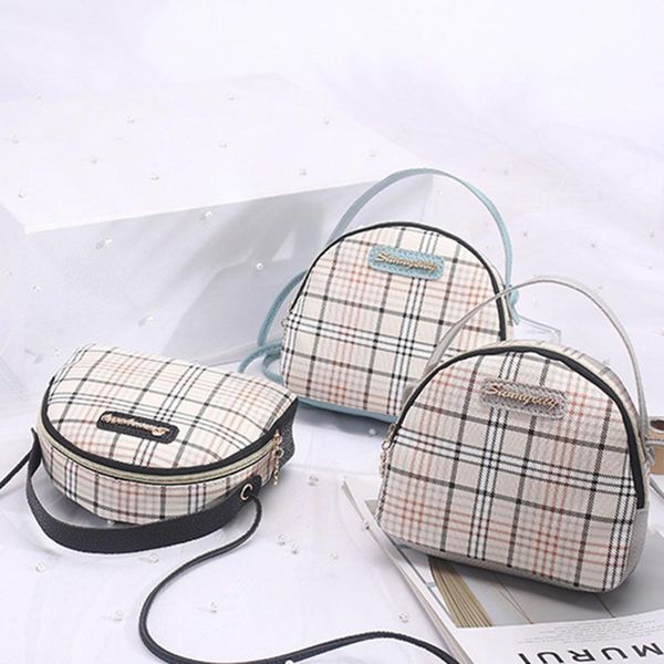 

banabanma female fashion plaid handbag single strap square casual bag