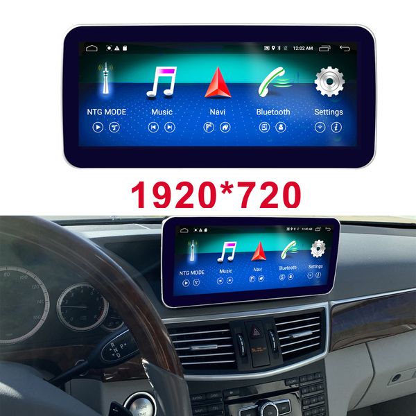 

octa 8-core cpu 4+64g car radio bluetooth gps navigation head unit screen for mercedes benz 2009-2016 e300 e350 e400 e500 e200 e250