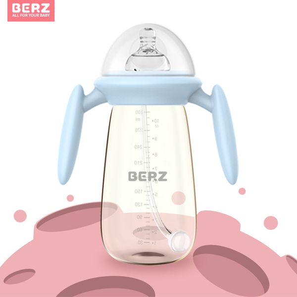 

детские бутылки с ручкой безопасности младенца широкий диаметр стекла бутылочка для кормления детский взрыва боросиликатного стекла