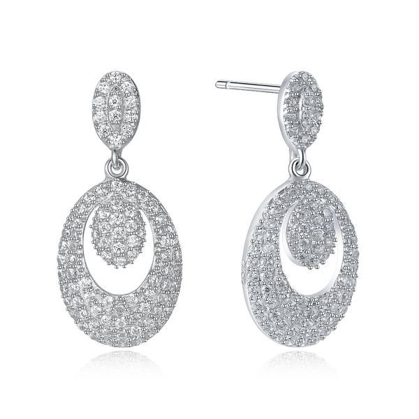 

crystal 925 sterling silver drop earrings for women female jewellery long water drop earring statement accessories