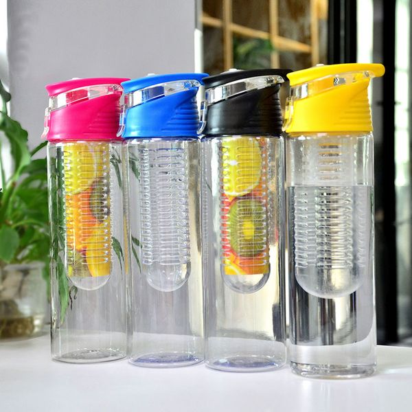 

650ml pla tic fruit infu ed branded water bottle