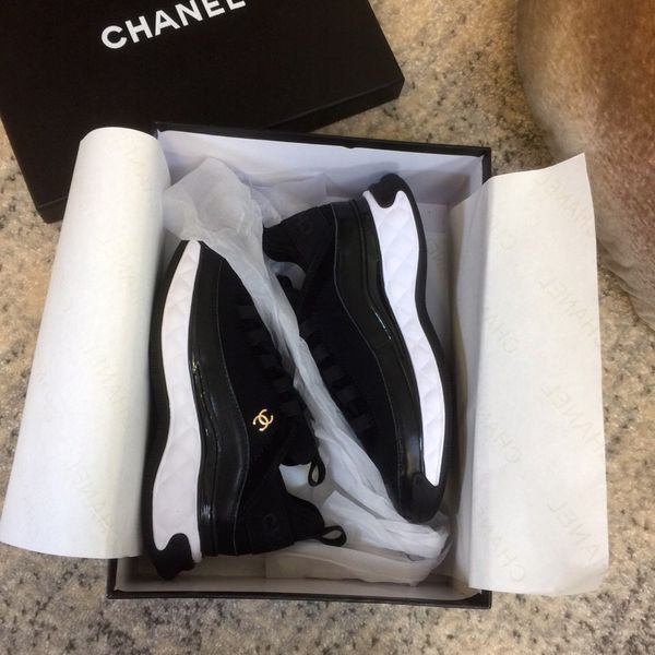 

new style high-end luxury ladies casual sports jogging shoes fashion design brand platform air cushion sole women's shoes size: 35-40 j, Black