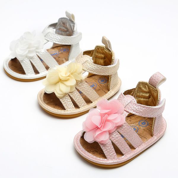 

2019 newborn baby girl fashion shoes flower hallow out comfort cute fashion toddler first walkers kid shoes summer sale