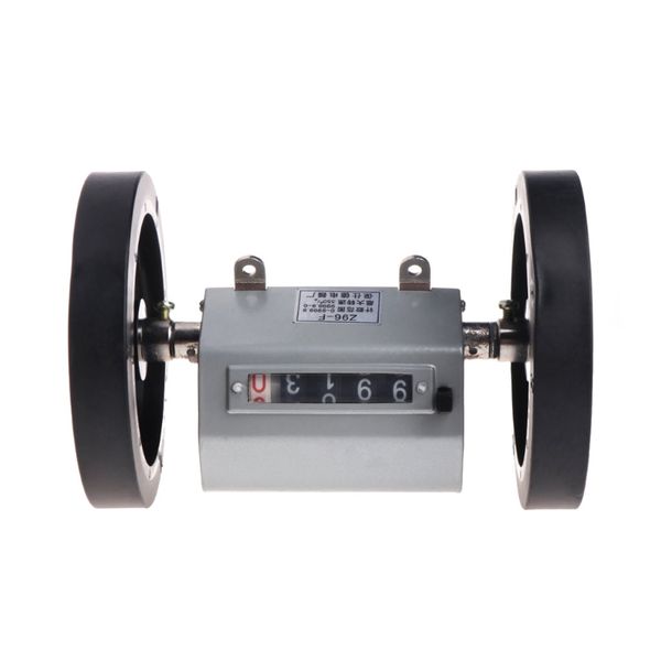 

z96-f mechanical length distance meter counter double rolling wheel 0-9999.9m