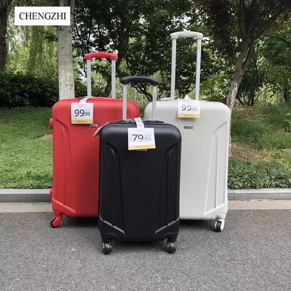 

chengzhi 20"24"28" inch abs rolling luggage set expandable high capacity trolley travel suitcase on wheels