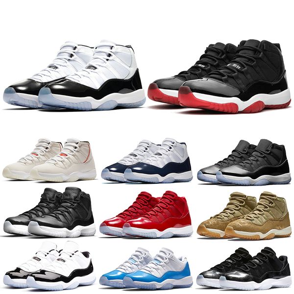 

concord high 45 11s basketball shoes cap and gown space jam snake light bone heiress black platinum tint men women sneakers jumpman 11, White;red